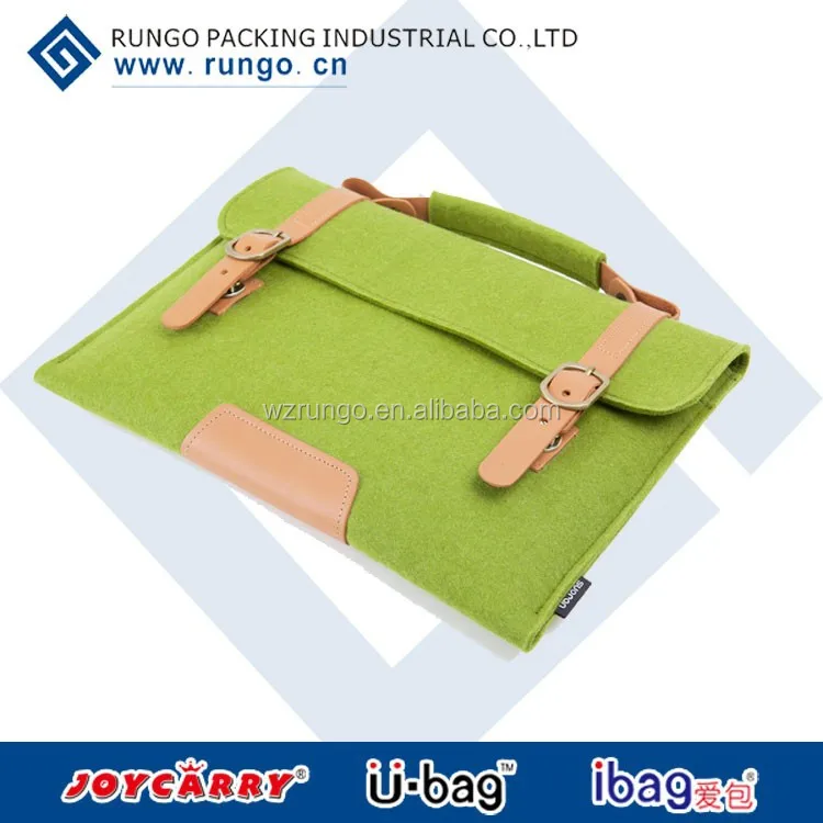 Supplier Officer Laptop Felt PU Bag for Pad PC China Laptop Messenger any Colors FTK-1423 TUV Test 1000PCS CN;ZHE IBAG Yes.