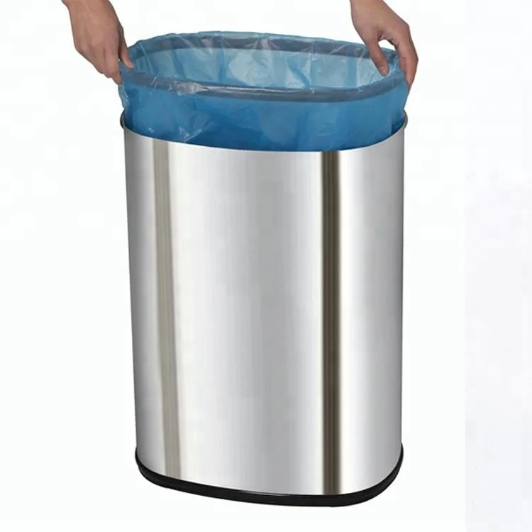 50 Liter Stainless Steel Electric Automatic Open Smart Infrared Sensor Large Dust Bin