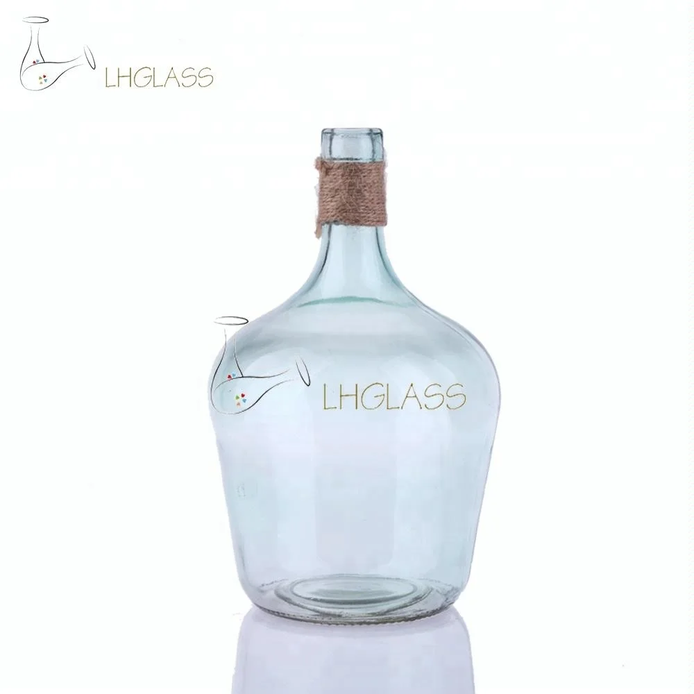 Wedding Recycle-green Trumpet Vase, beaded vase, Decorative flower vase centerpiece