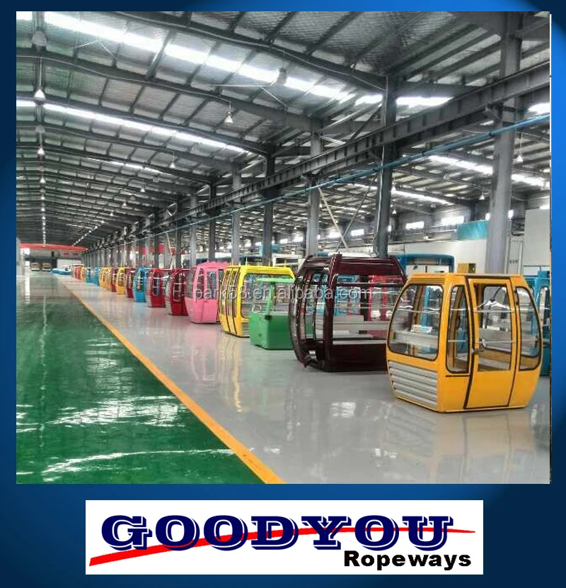 2-10persons High grade aluminum alloy ropeway and ferris wheel cabins for sale manufacturers