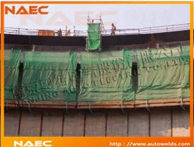 Установка автоматической сварки поясов резервуаров для хранения СПГ