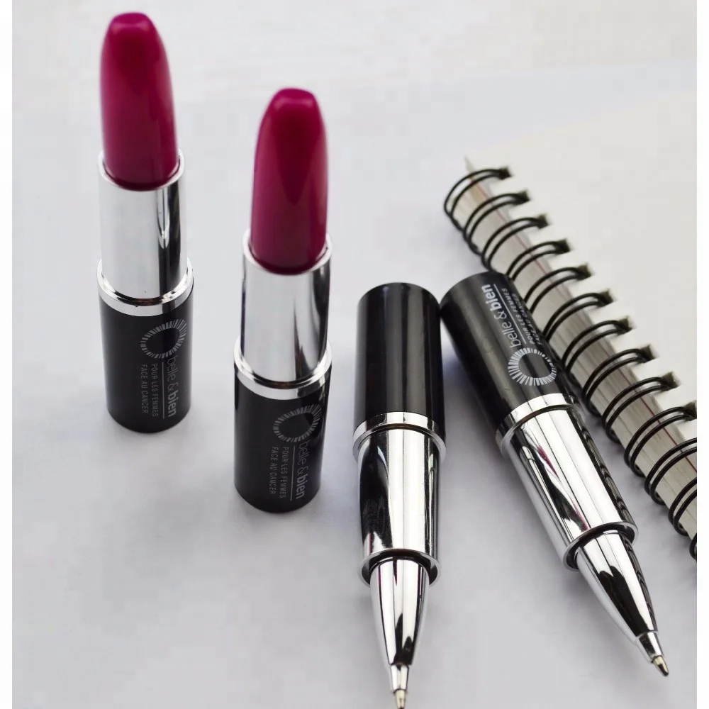 Дешевые товары, инновационные забавные креативные шариковые ручки в форме губной помады для продвижения