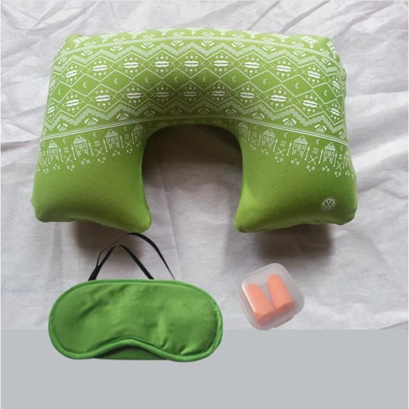 2018 Toprank Personalized Wholesale Cheap Air Pillow Travel Sleeping Kits Airline Travel Kit