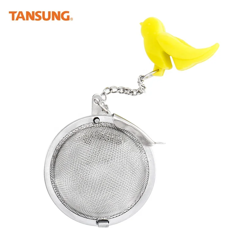 Custom Logo Cute Funny Eco-friendly Metal Stainless Steel Mini Travel Tea Infuser