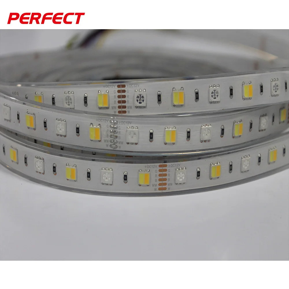 5050 IP68 Waterproof RGB+CCT RGB+WW+PW(5 in 1) CRI80 LED Strip