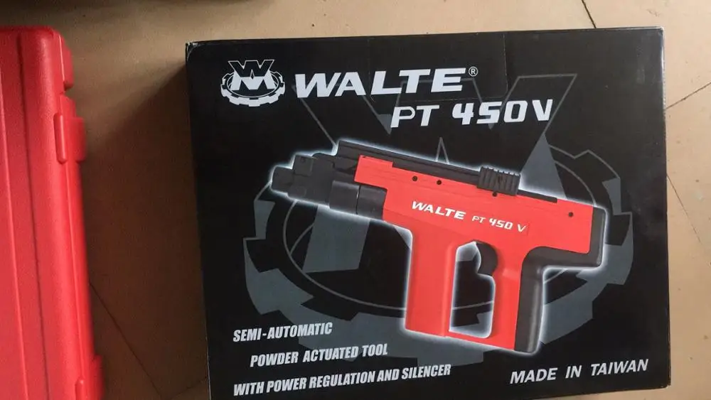  Высокое качество WALTE PT-450V порошок приводом гвоздя ружье