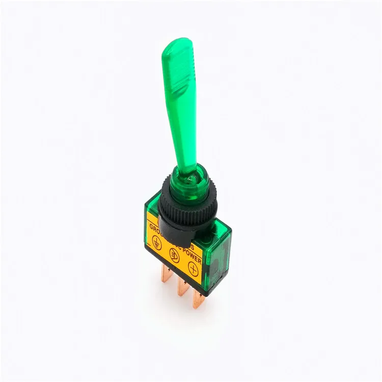 ASW-13D 20A 12VDC SPST 3 Pin ON OFF Toggle Switch Lamp 3 Pin Blue