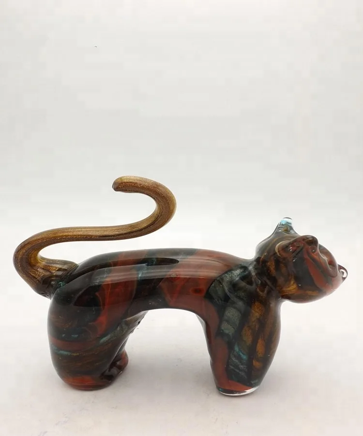 Murano Cute Hot Sell And Quality Well-Behaved Cat Glass Art
