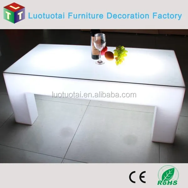 Illuminated Living Room use LED Tea table/LED Coffee Table