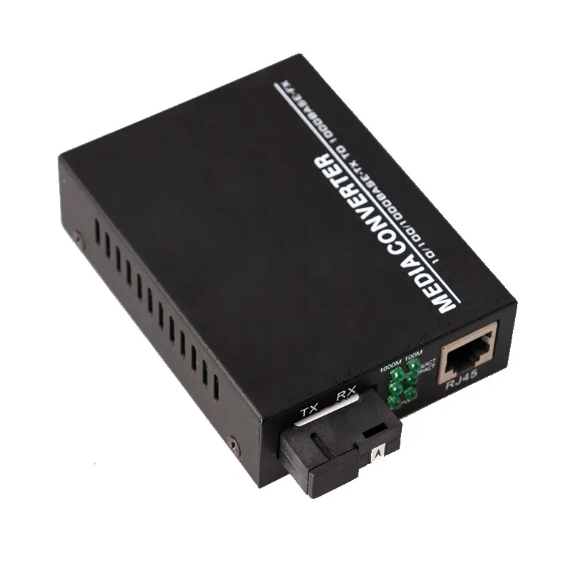 industrial copper to fiber st media converter poe with fiber