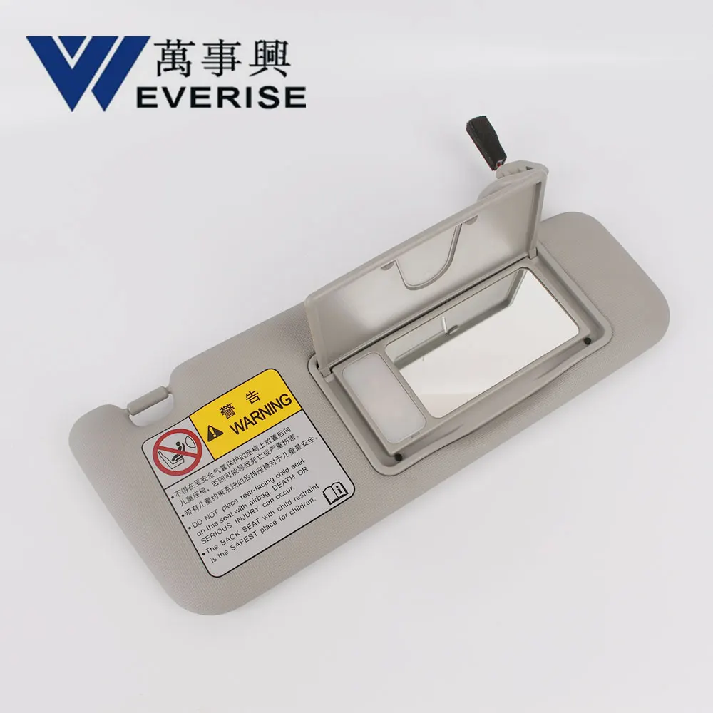 
Custom front auto sun visor sunshade with mirror and light 