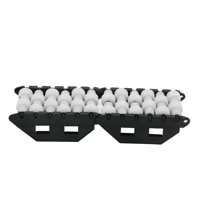 H580-32 рамка в пом (черный) и рулонные шторы в Полиамид PA (белый) Ролик боковая направляющая