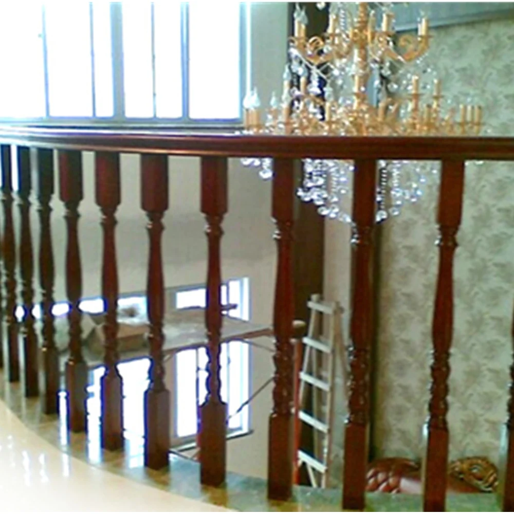 
High Quality Wholesale Custom Professional Interior Safety Solid Wood Modern Stair Handrail 