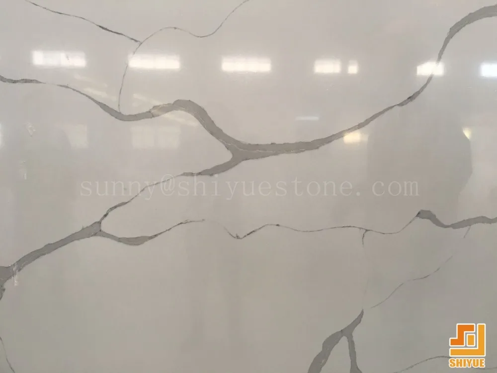 Polished Artificial Stone Calacatta Quartz Slab Price
