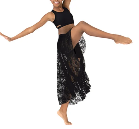 Child Lace Ballet Belly Dance Skirt Sexy Girls Photos with Mini Skirt hss2222