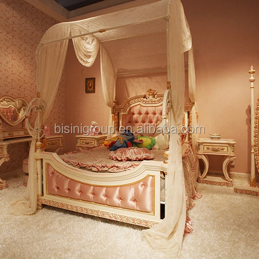 Exquisite Magic Garden Style Annabella Princess Poster Bed with Colourful Floral and Painting BF12-05295c