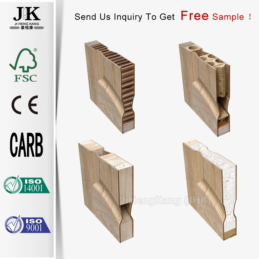 JHK Veneer Wood Door Latest Design of Veneer Molded Door Wood House Main Door Designs