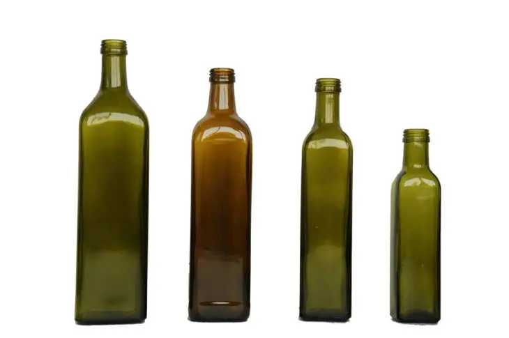 
250ml 500ml 750ml 1000ml Glass olive oil bottle with metal plastic cap 