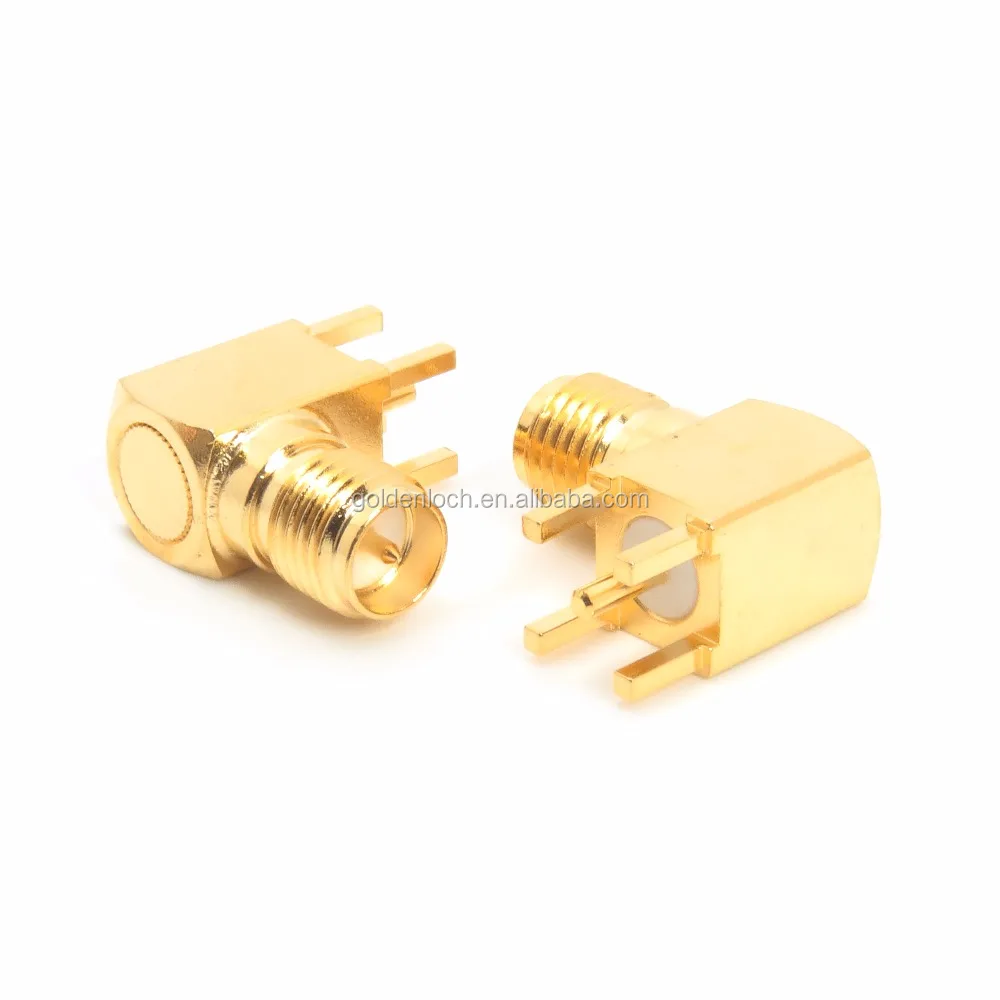 RP SMA Connector Right Angle PCB Mount Jack