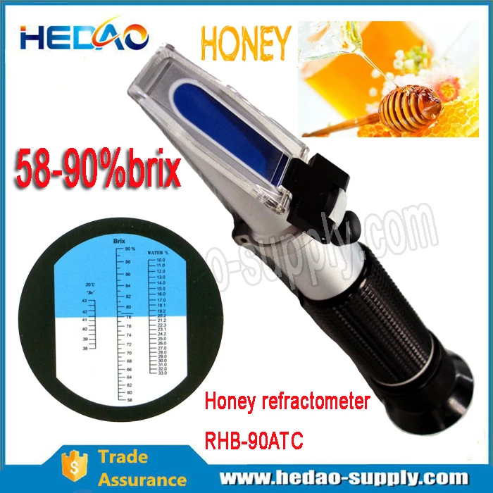 Новый РХБ-90ATC Brix рефрактометр мед тестирования оборудования