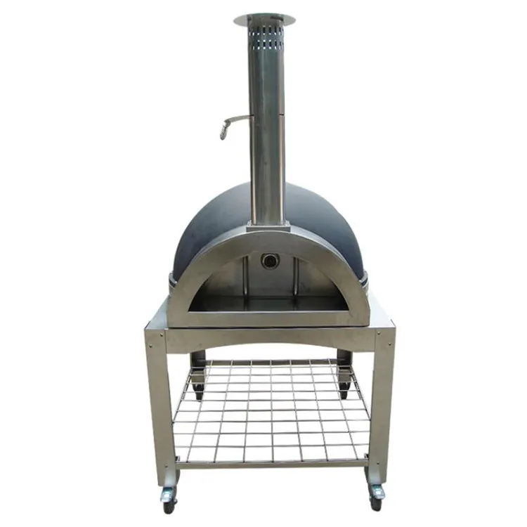 Commercial outdoor charcoal bread wood fired pizza oven