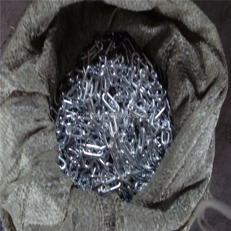 Welded industrial galvanized cow link chain