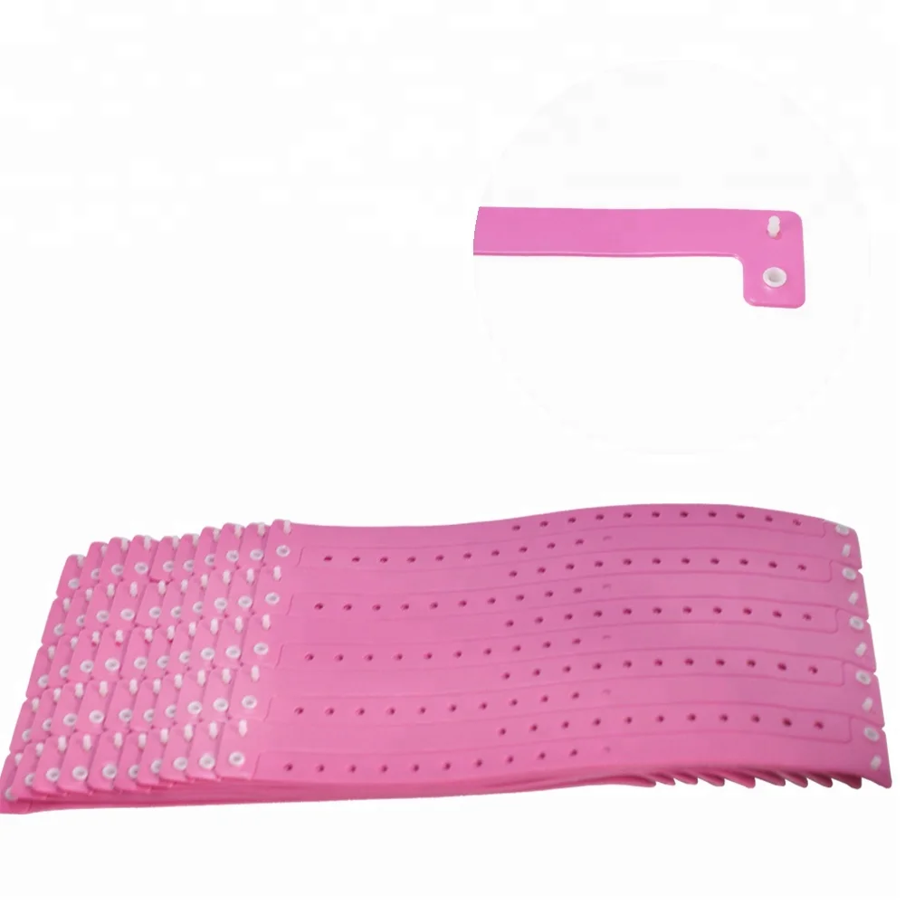 Newest design one-off soft comfortable PVC vinyl id bracelet wristband for any festival