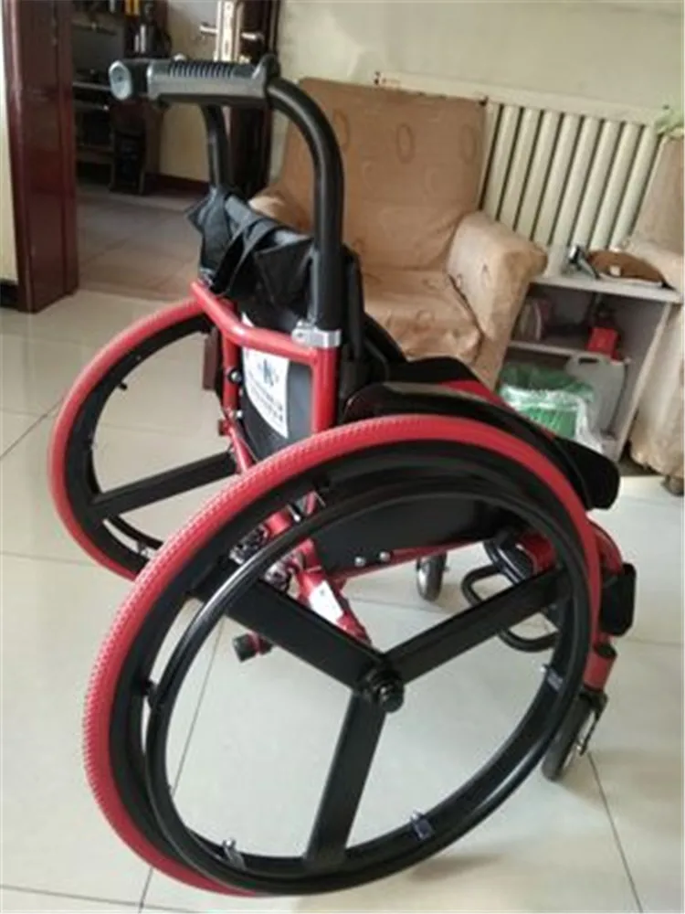
Best selling cheapest price durable big wheels active sport powerful manual folding wheelchair for disabled people 