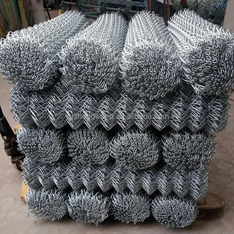5 foot,6 foot galvanized and pvc coated chain link fence (Anping factory)