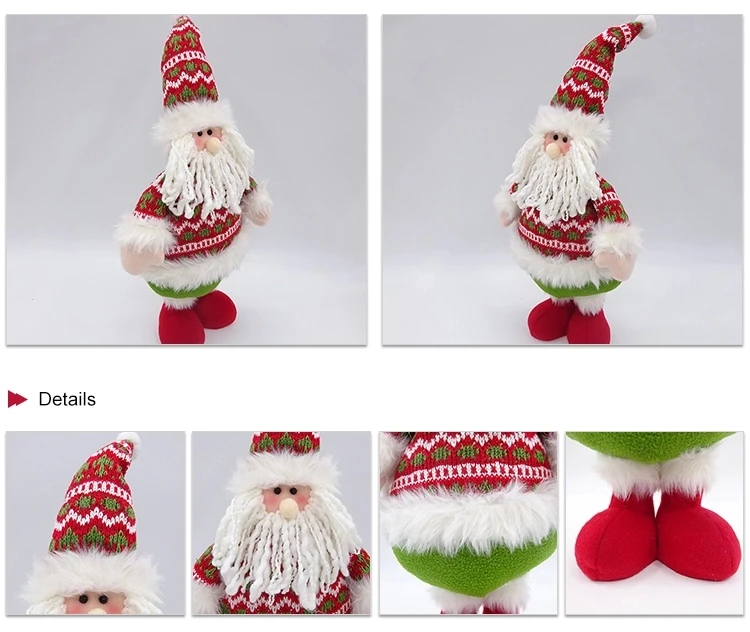 
Wholesale market fabric snowman christmas elves dolls ornaments halloween decoration 