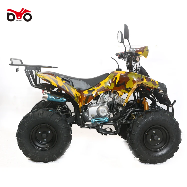 
125cc all-terrain petrol power 4x4 mountain electric start quad atv bike for adults sport 