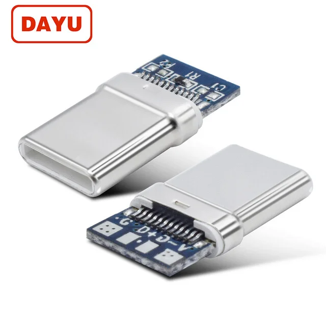 
Factory USB C Connector Male 3.1 Type C Plug Solder for Power Charger 