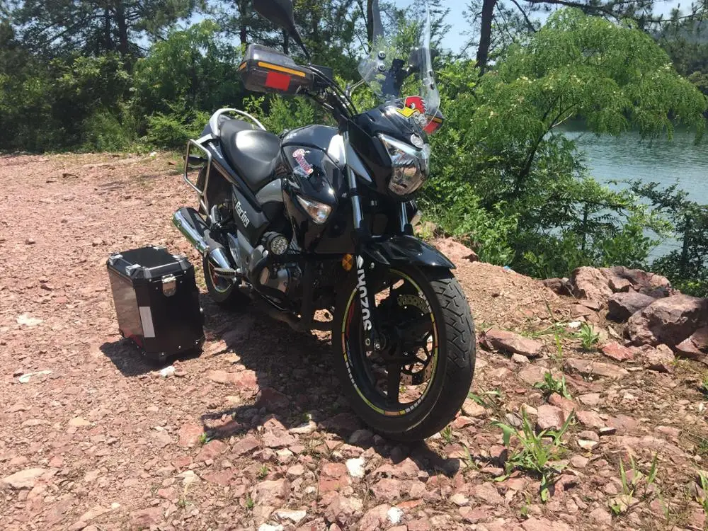 Алюминиевая боковая коробка для мотоцикла 36L, черная для Gw250 Suzuki