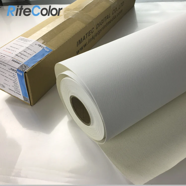 
Pigment Inks Printing WaterProof Matte Inkjet Canvas Paper Roll 410gsm for Art Printing 