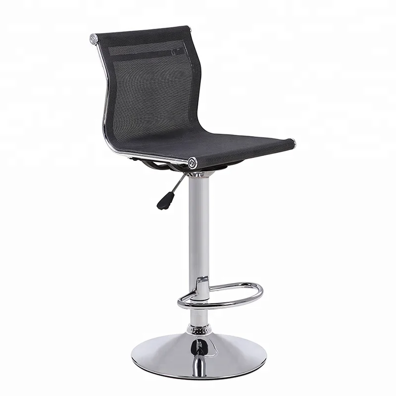
Modern Mexico hot sale short back swivel metal adjustable leather bar stool with footrest 
