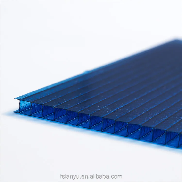 Colored polycarbonate sheet poly carbonate sheets 10mm Twin Wall polycarbonate hollow sheet