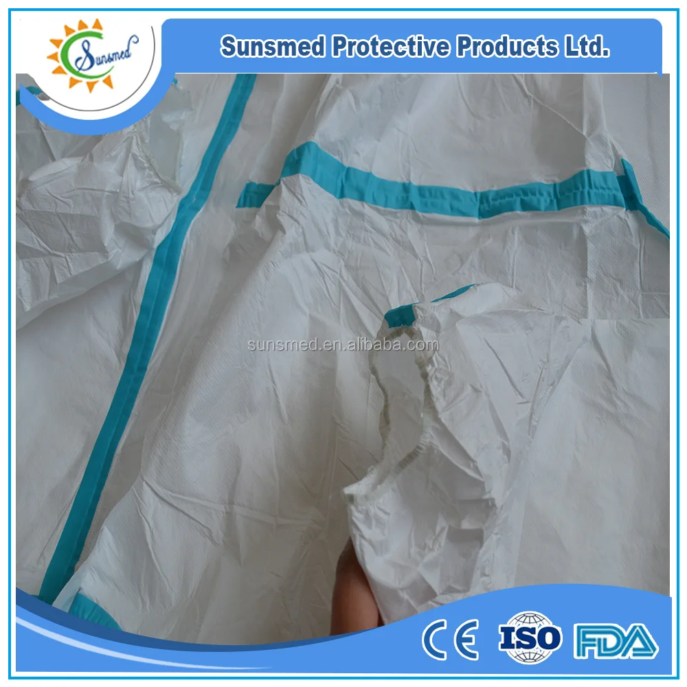 disposable nonwoven breathable film protective coverall disposable work overalls disposable coverall with hood
