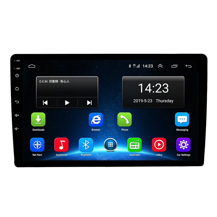 4G Интернет GPS Планшетный ПК 10 дюймов Автомобильный радиоприемник 2.5D на тонкопленочных транзисторах тонкоплёночных транзисторах/IPS сенсорный экран 2 Гб + 32 ГБ автомобильная