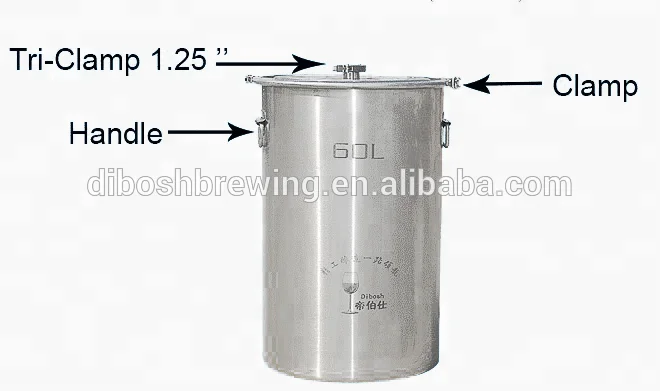 60l Wine Fermentation Tank Stainless Steel Bucket