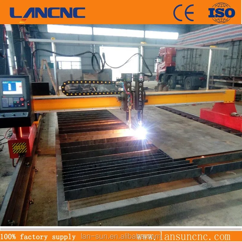 Hot sale Gantry type heavy duty CNC gas /plasma  cnc plasma metal cutting machine