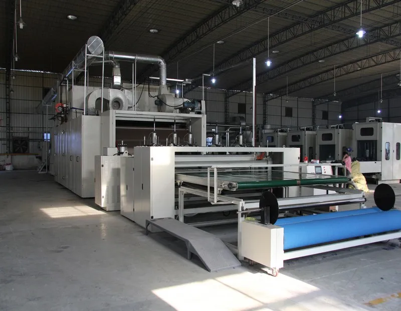 500kg nonwoven airlay recycled felt shoddy felt polyester mattress felt pad production line