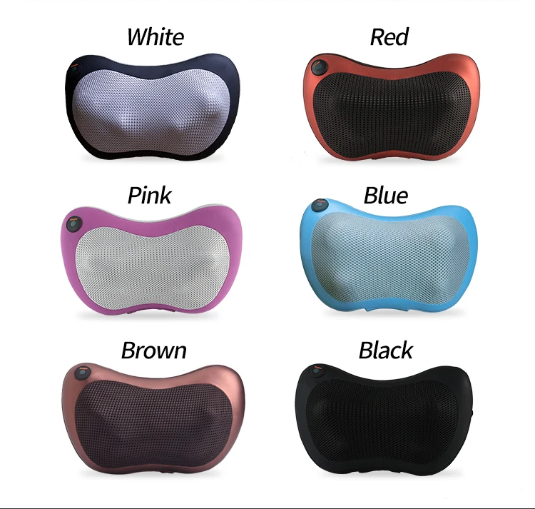 Cheap neck and shoulder warmer massager vibrating neck mini shiatsu massage pillow with infrared heat