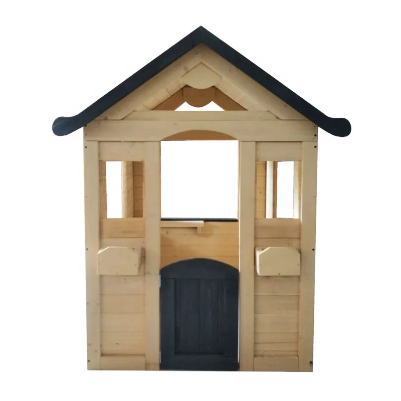OEM  kids wooden DIY outdoor playhouse for sale