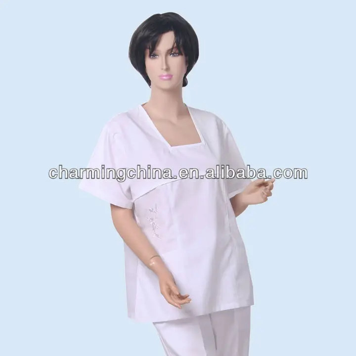 2024 Fashionable design collar short sleeves short sleeves customized logo and color nurse uniforms wear