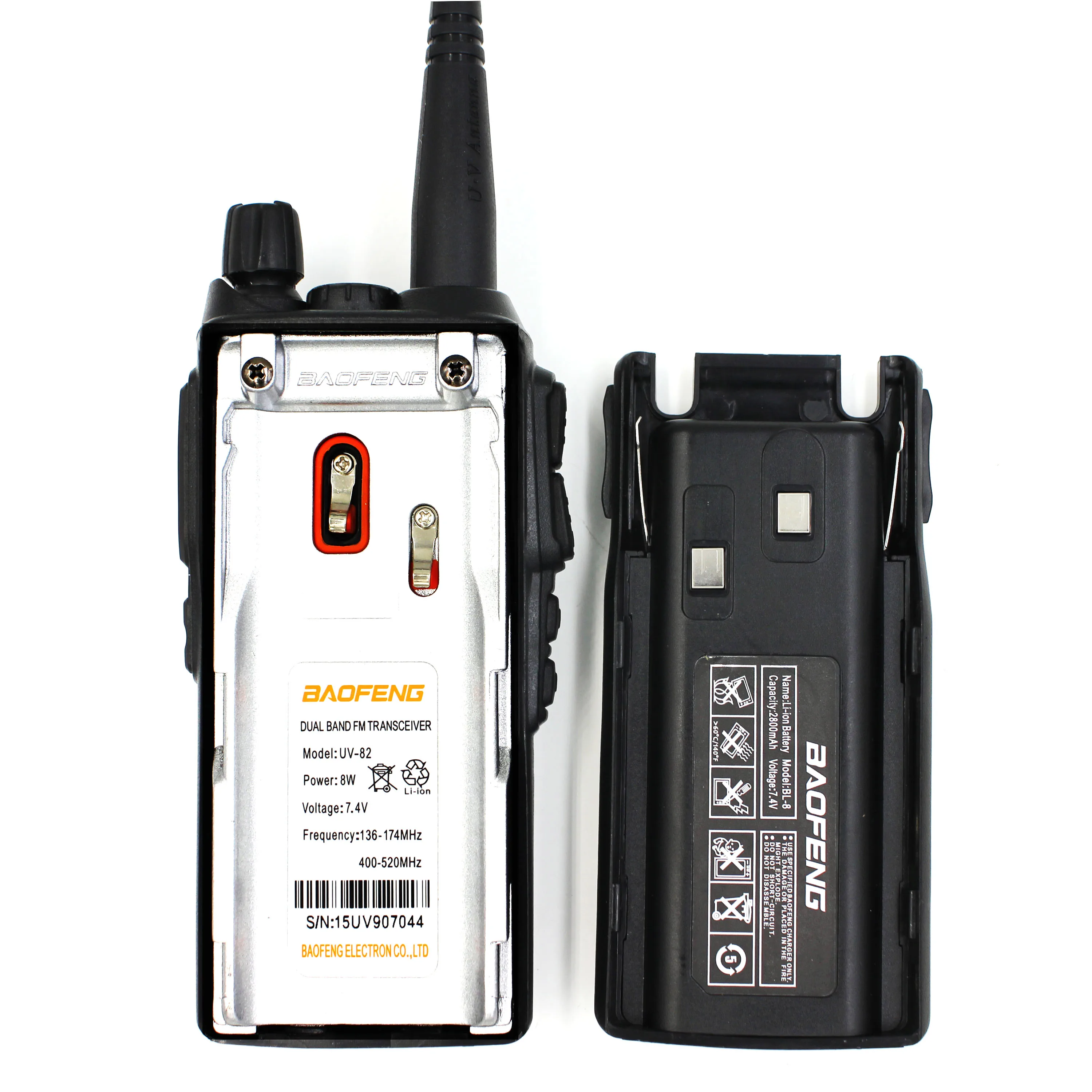 Baofeng Commercial Radio  UV-82 5W 2 Way Radio Dual Band VHF 136-174& UHF 400-520MHz FM Radio  comminicator