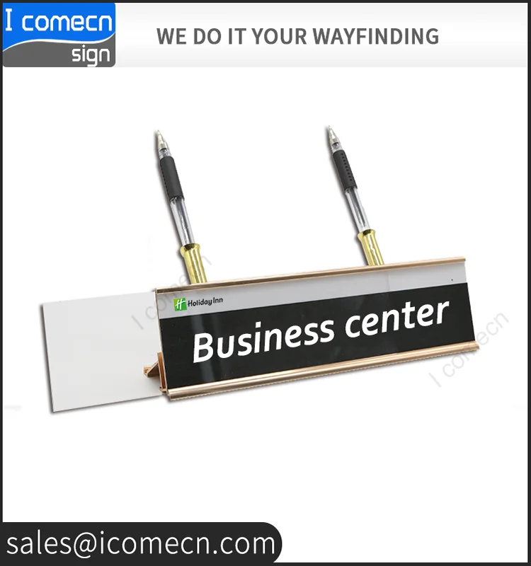 Best price L shape Metal Free Standing Desk Label Sign Holder