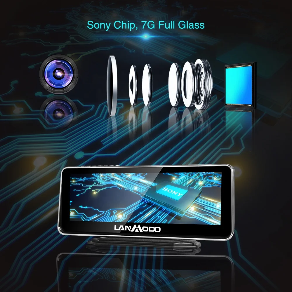 
300 Meter Night Vision View Distance Lanmodo Vast Dash Camera With 1080P Full Color Image 