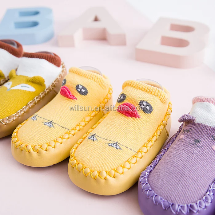 
2020 new design Cartoon Kids Toddler Baby Anti-slip Sock Boots Slipper Shoes 