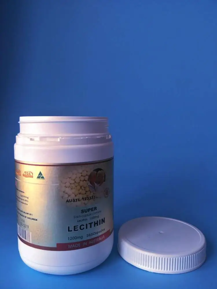 High Quality HDPE 1000ml White Lecithin jar protein powder container