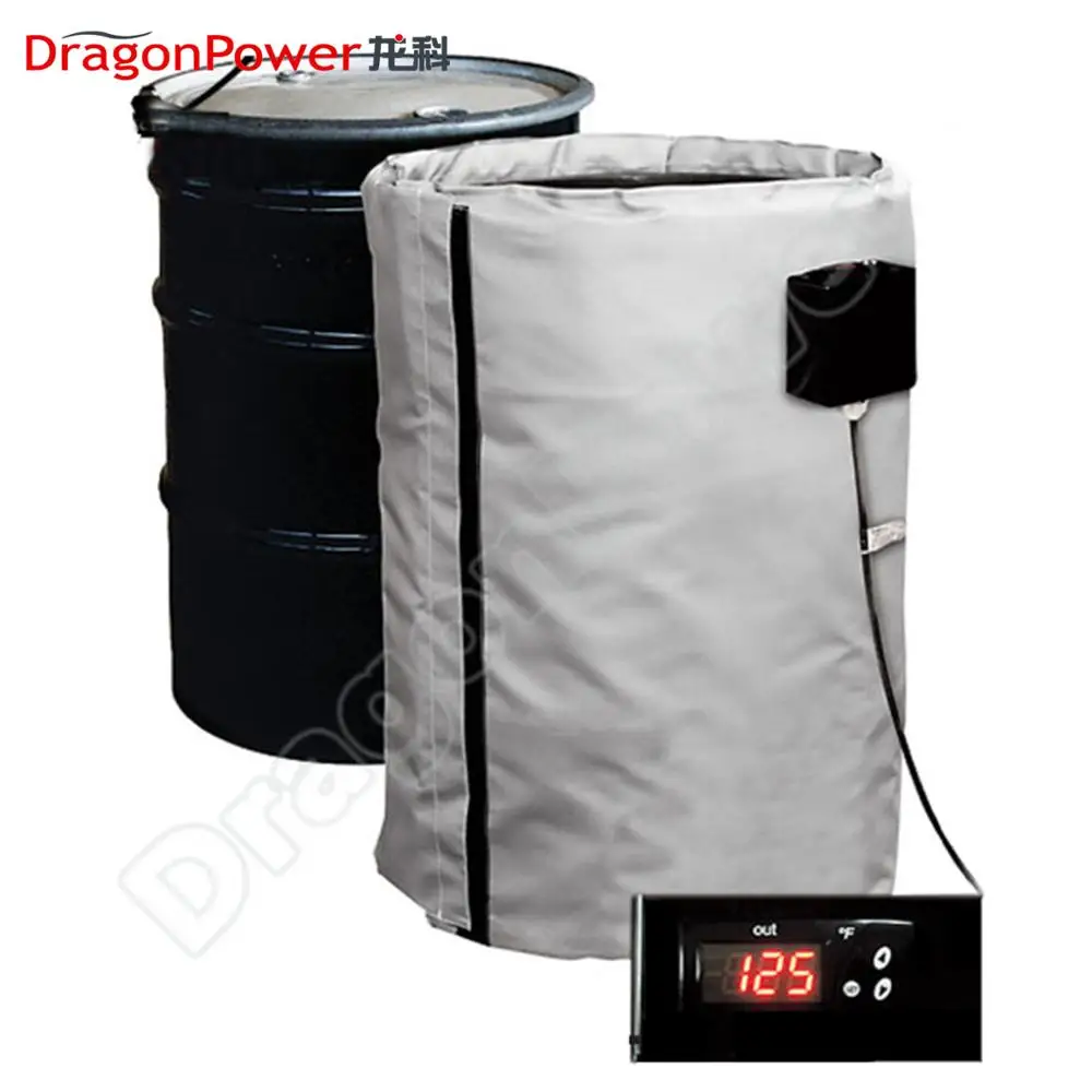 China factory flexible oil drum heater blanket with temperature controller